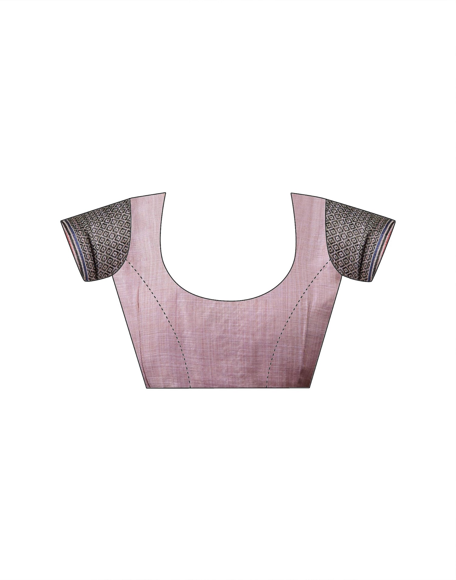 Dusty Lavender Chanderi Woven Saree