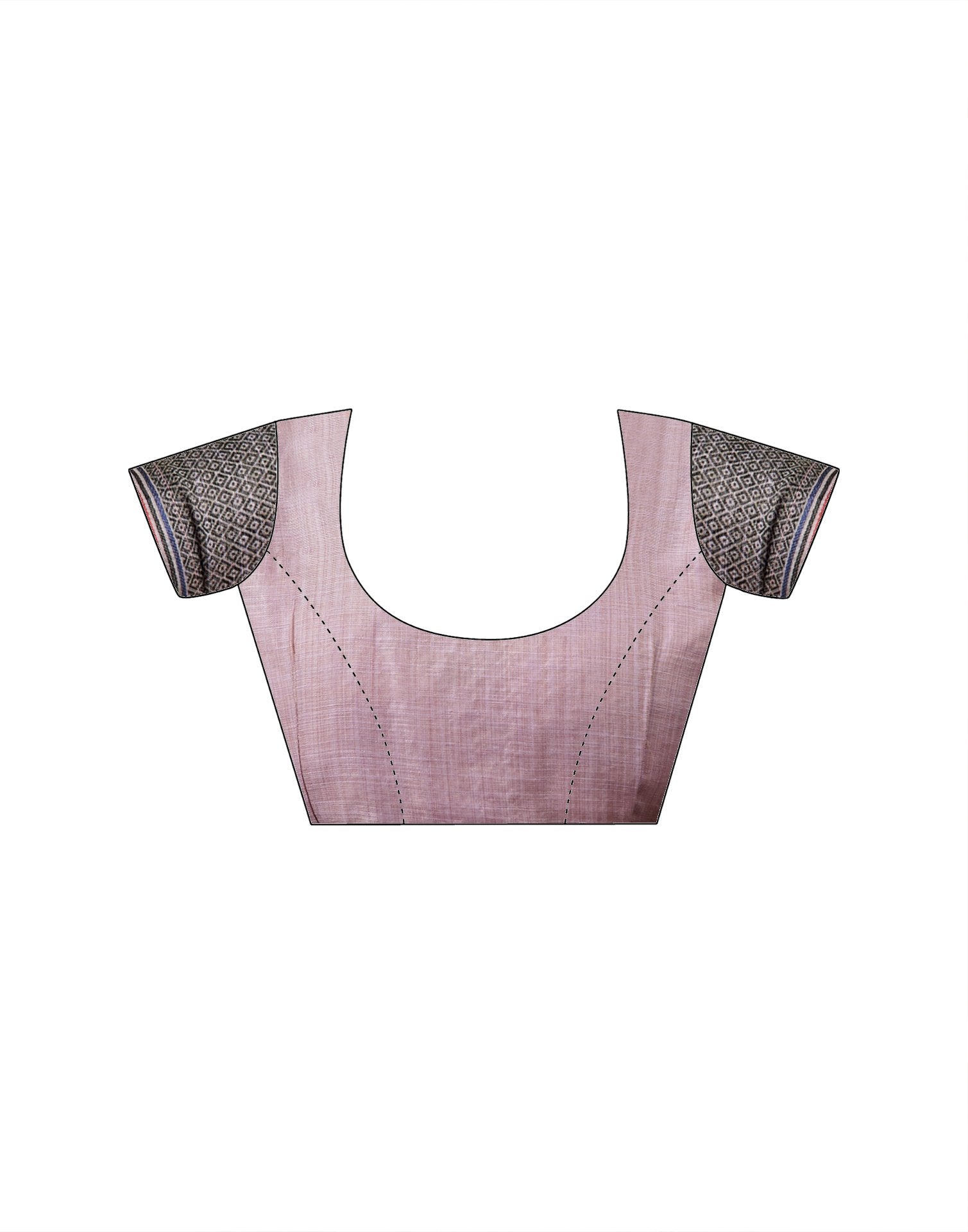 Dusty Lavender Chanderi Woven Saree