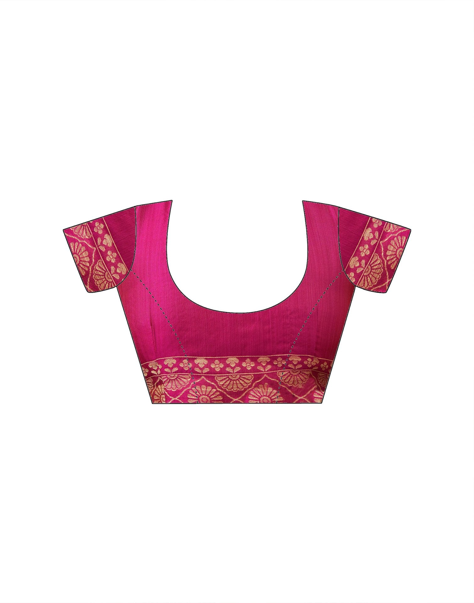 Yellow Chanderi Woven Saree