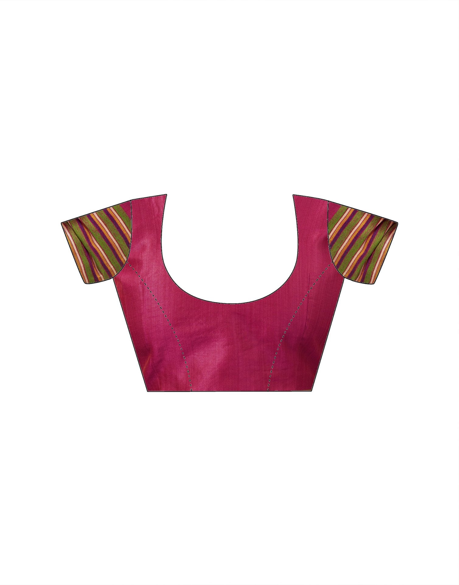 Mauve Chanderi Woven Saree