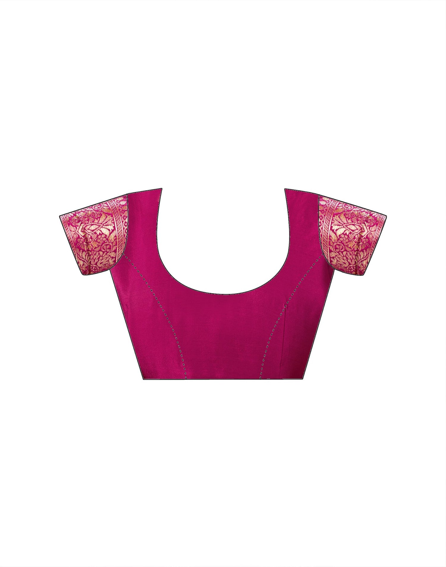 Rani Pink Silk Woven Banarasi Saree