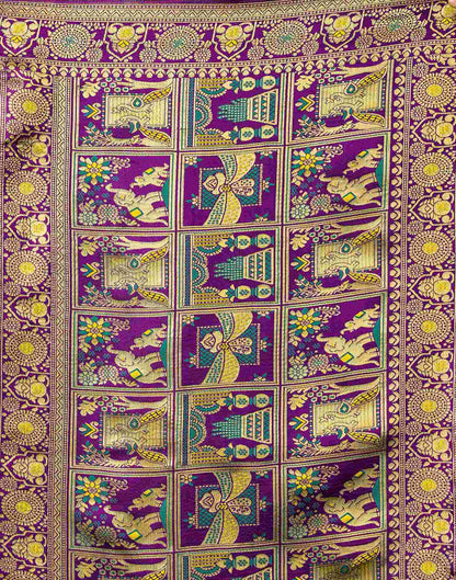 Teal Green Silk Woven Patola Saree
