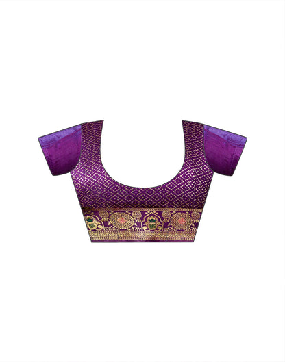 Rose Pink Silk Woven Patola Saree