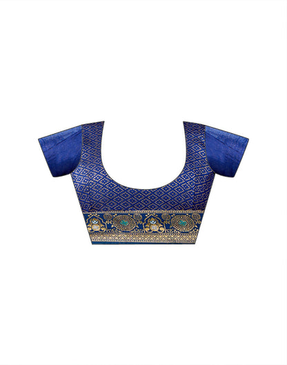 Sky Blue Silk Woven Patola Saree