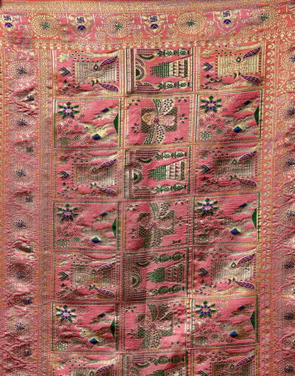 Dark Green Silk Woven Patola Saree