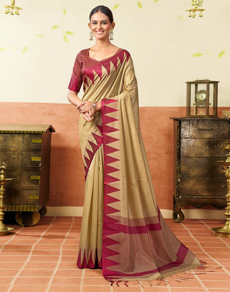 Golden Silk Woven Kanjivaram Saree