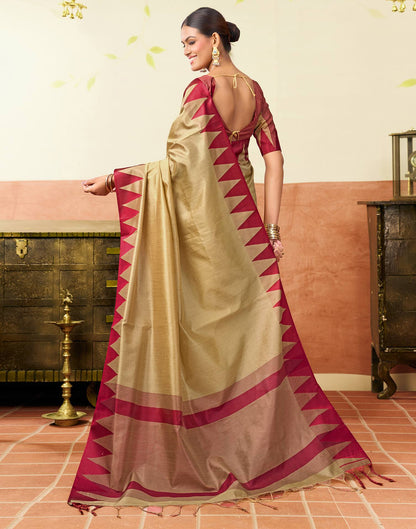 Golden Silk Woven Kanjivaram Saree