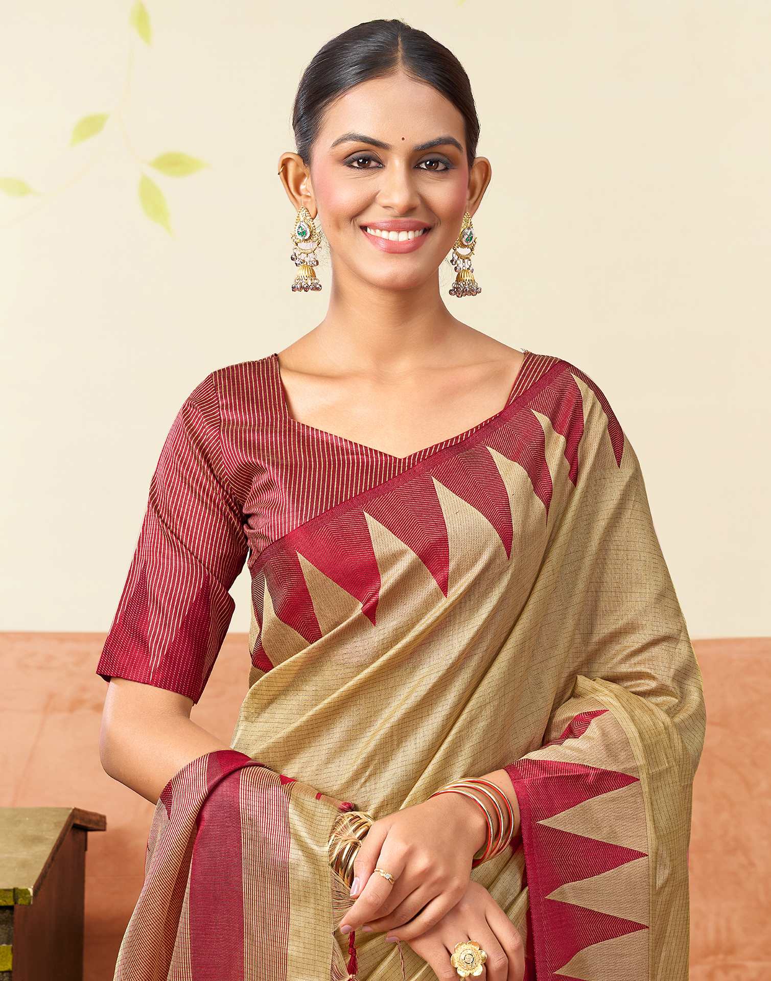 Golden Silk Woven Kanjivaram Saree