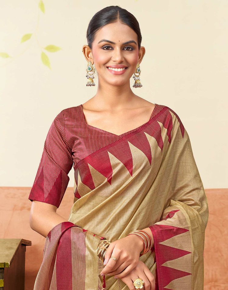 Golden Silk Woven Kanjivaram Saree