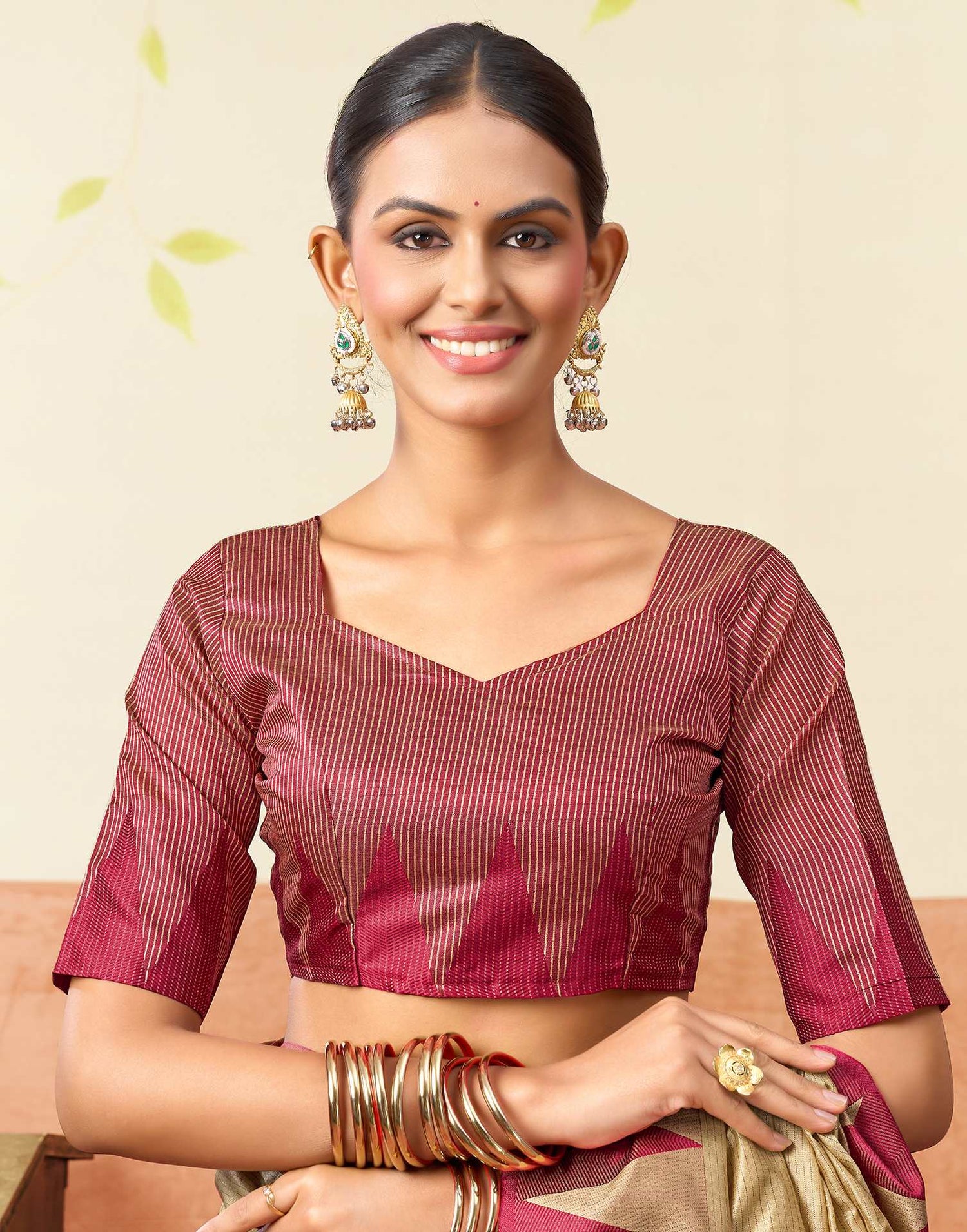 Golden Silk Woven Kanjivaram Saree