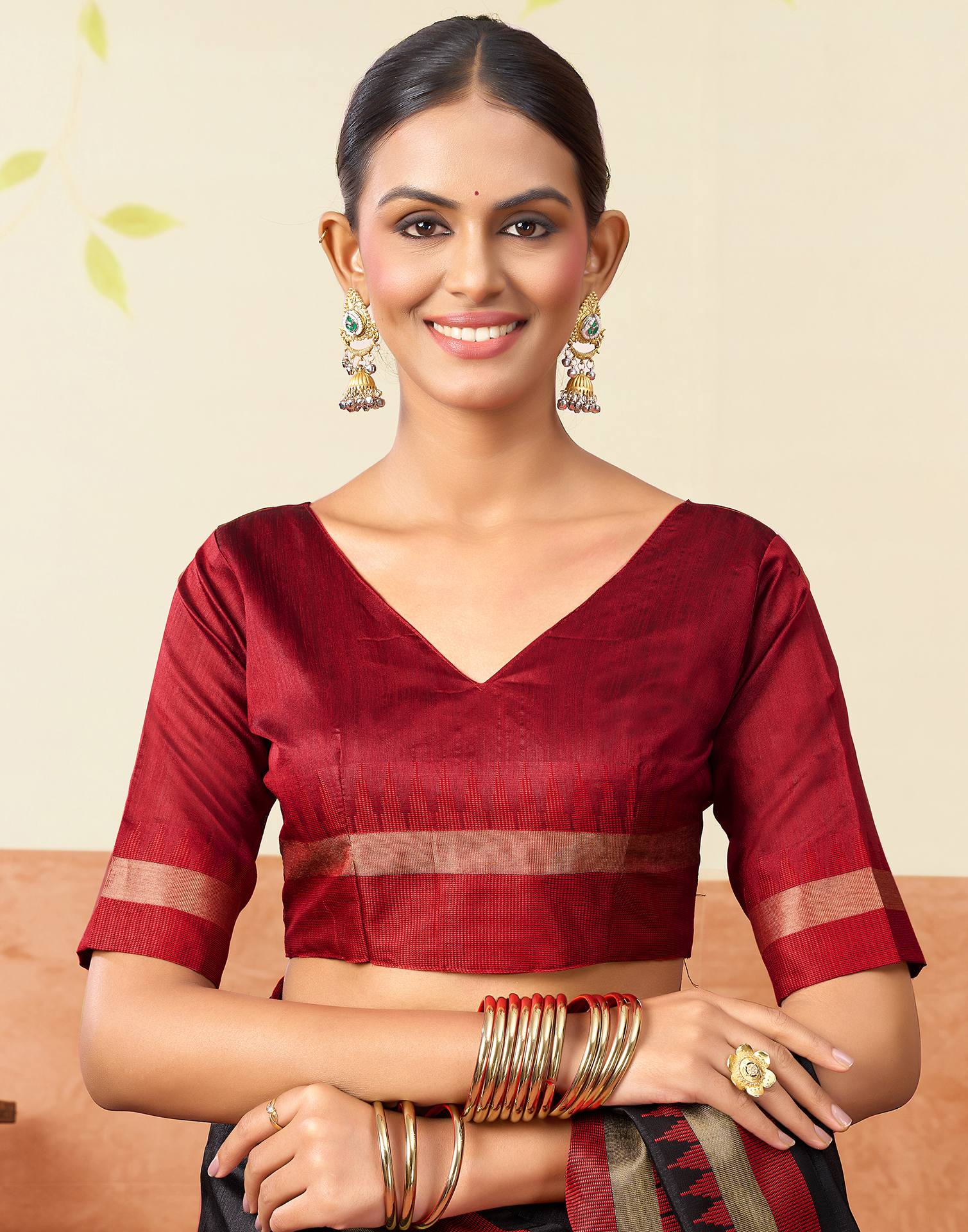 Black Silk Woven Kanjivaram Saree