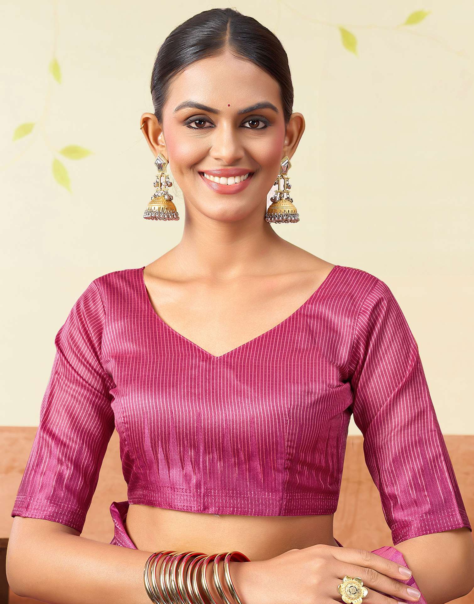 Pink Silk Woven Kanjivaram Saree