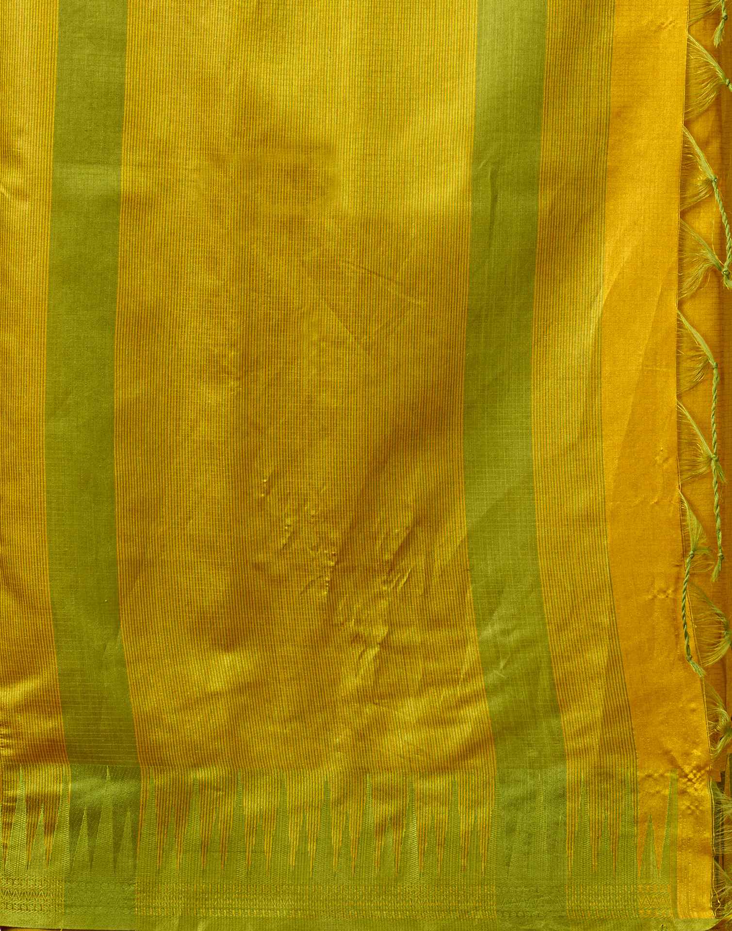 Yellow Silk Woven Kanjivaram Saree
