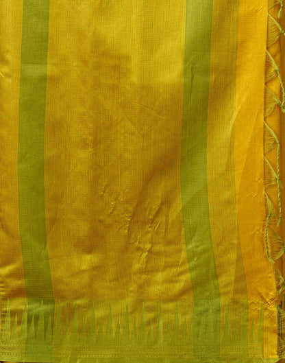 Yellow Silk Woven Kanjivaram Saree