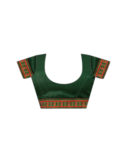 Green Georgette Bandhani Saree