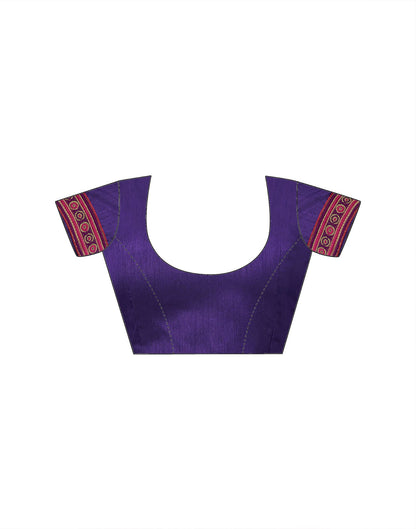 Purple Georgette Bandhani Saree