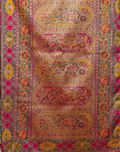 Multicoloured Silk Woven Banarasi Saree