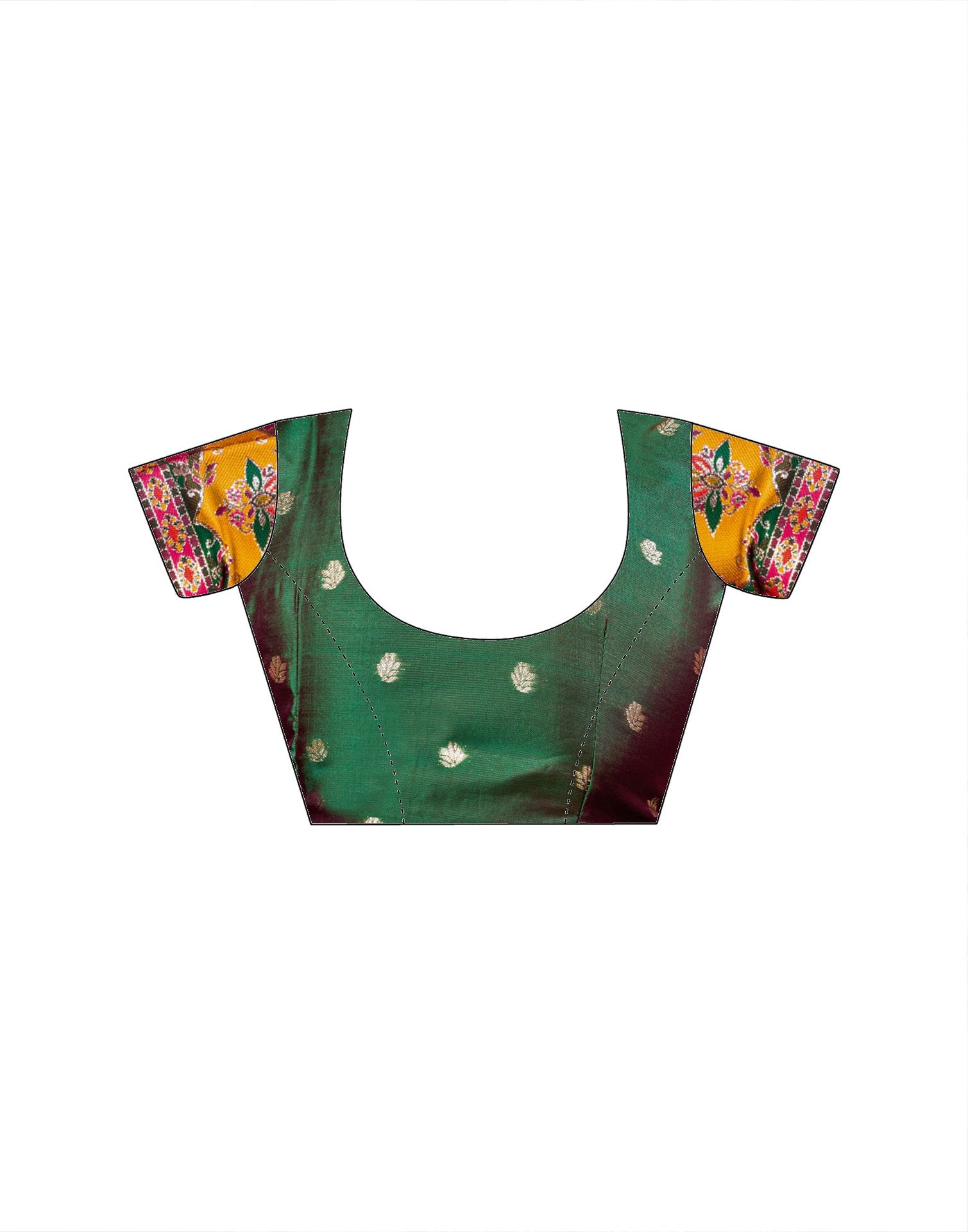 Multicoloured Silk Woven Banarasi Saree