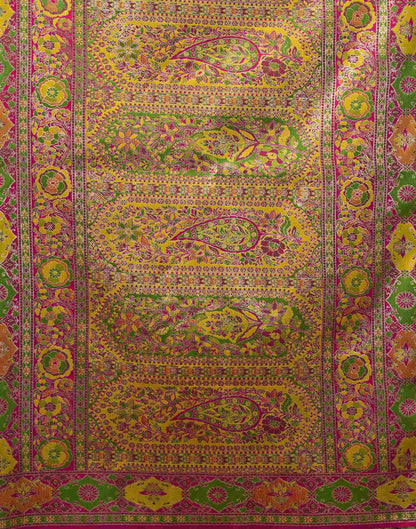 Multicoloured Silk Woven Banarasi Saree
