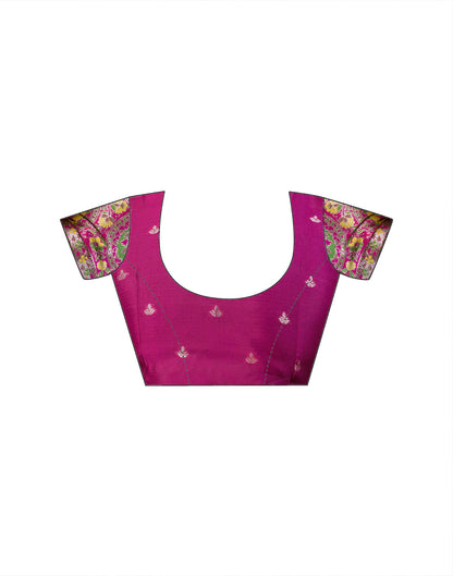 Multicoloured Silk Woven Banarasi Saree