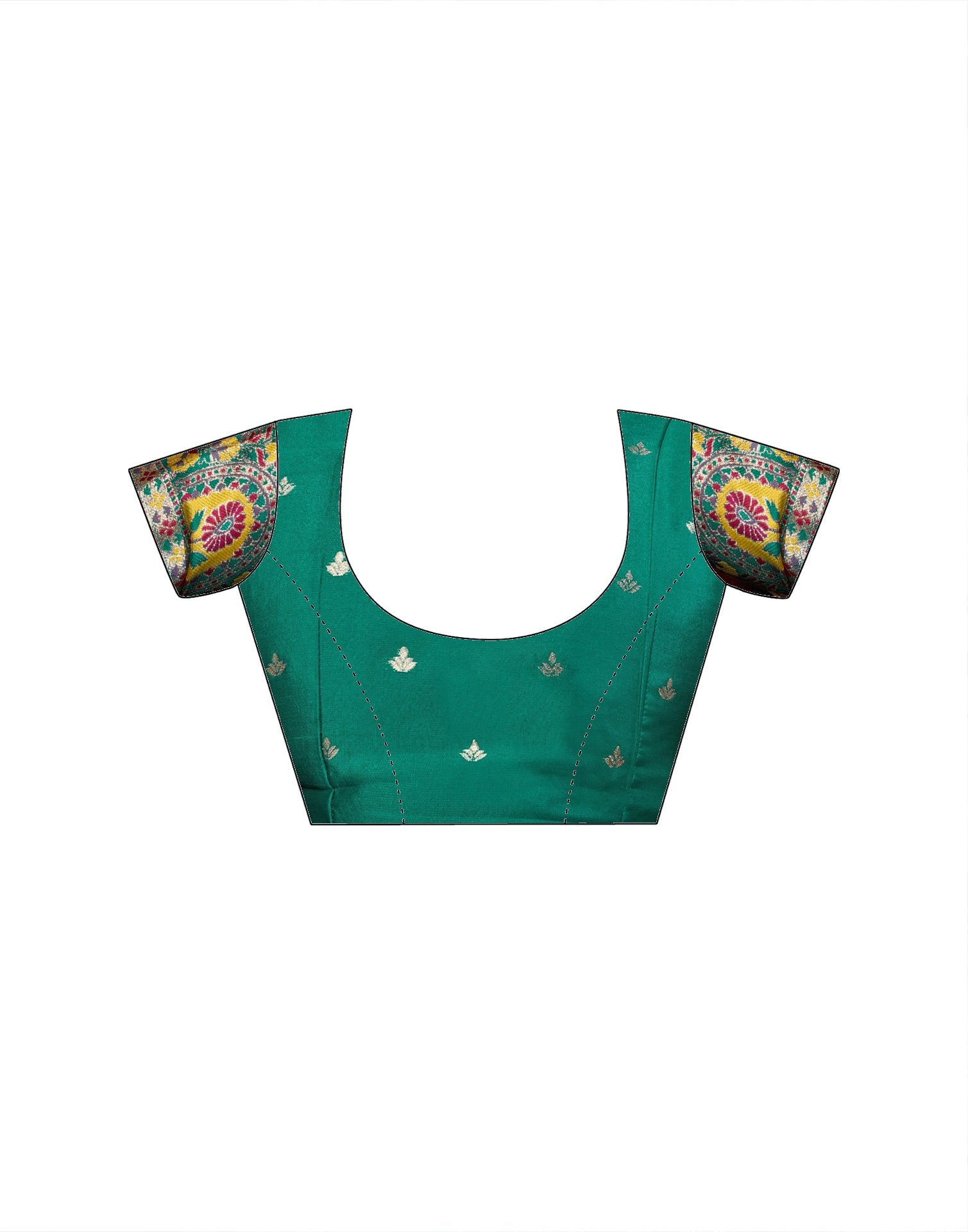 Multicoloured Silk Woven Banarasi Saree