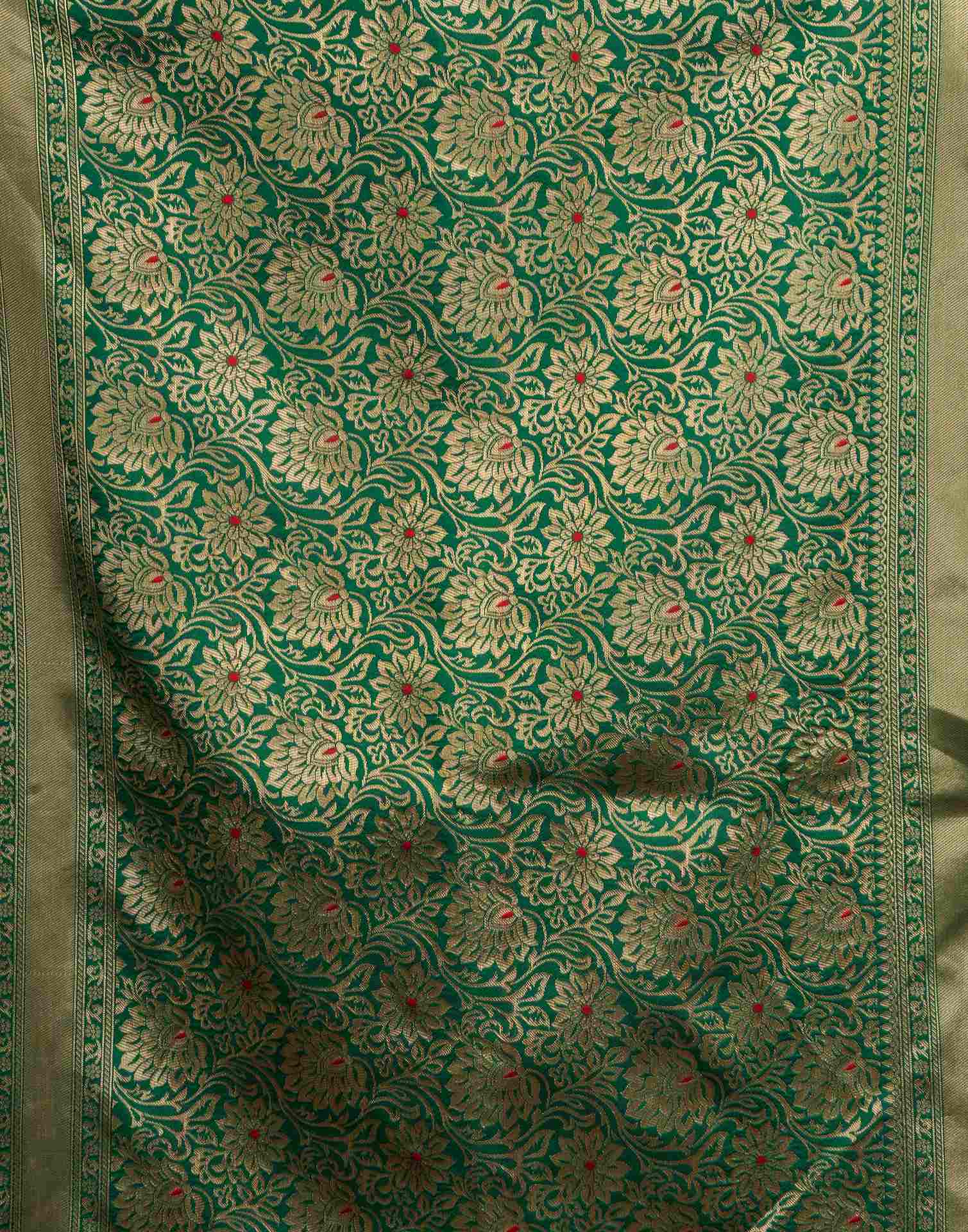 Red Silk Woven Banarasi Saree