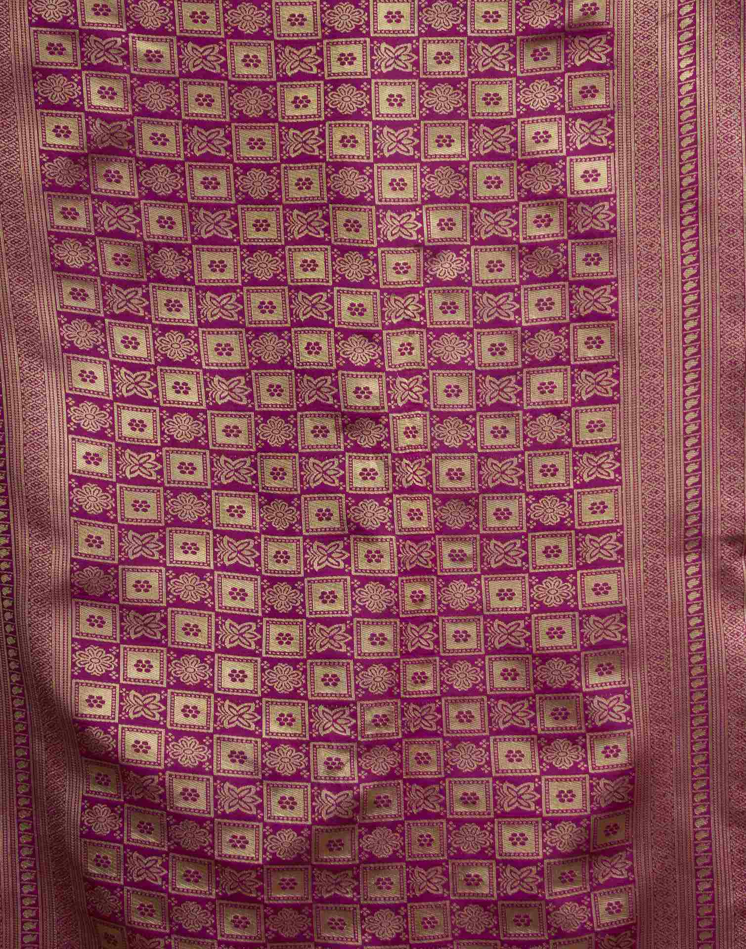 Turquoise Silk Woven Banarasi Saree