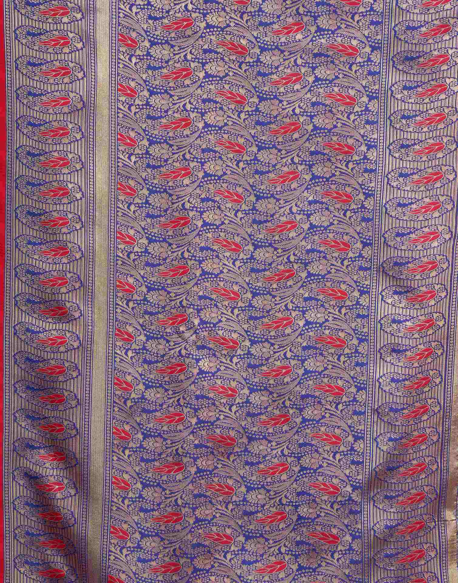 Red Silk Woven Banarasi Saree