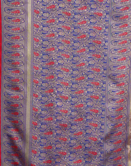 Red Silk Woven Banarasi Saree