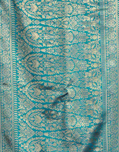 Blue Silk Woven Banarasi Saree