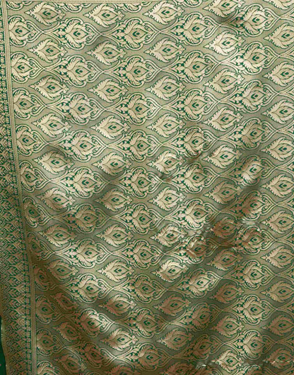 Green Silk Woven Banarasi Saree