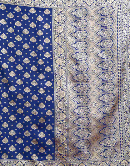 Blue Silk Woven Banarasi Saree