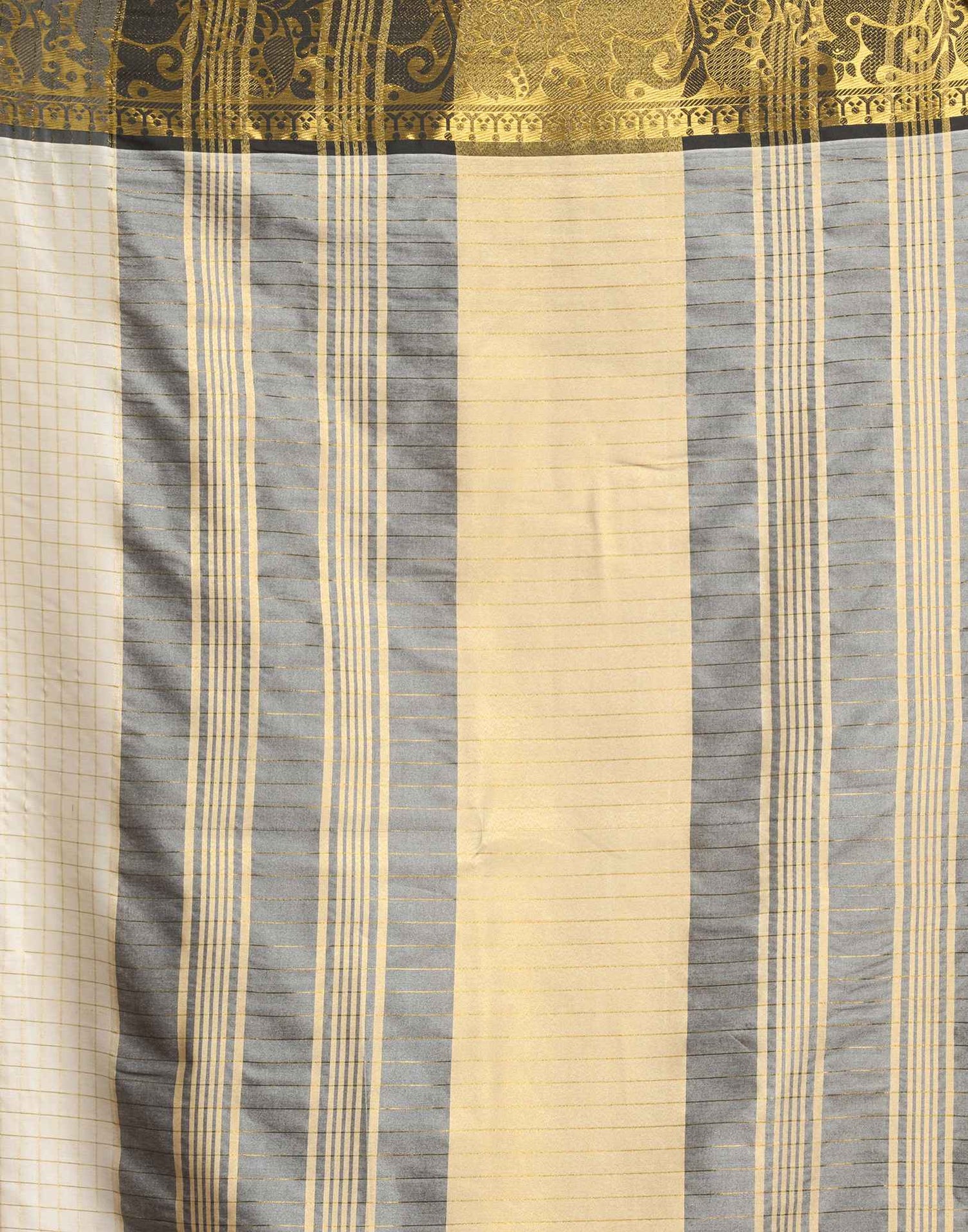 White Silk Woven Kanjivaram Saree