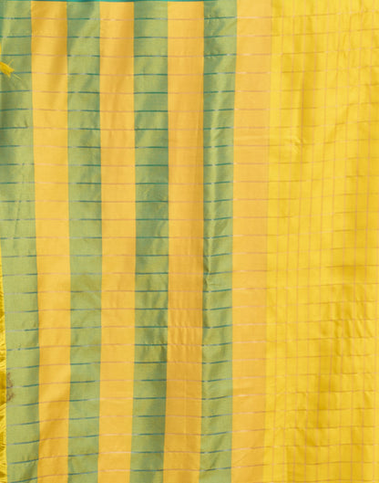 Yellow Silk Woven Kanjivaram Saree