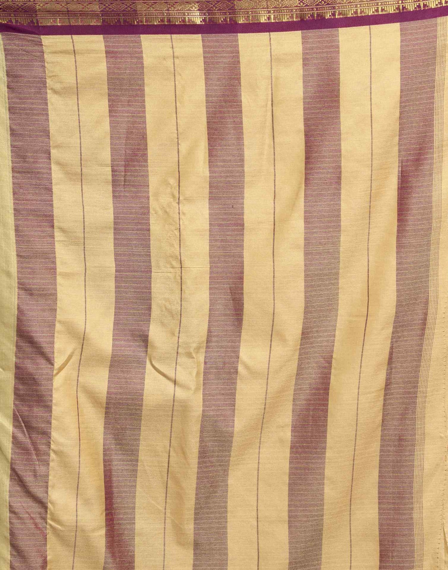 Beige Silk Woven Kanjivaram Saree