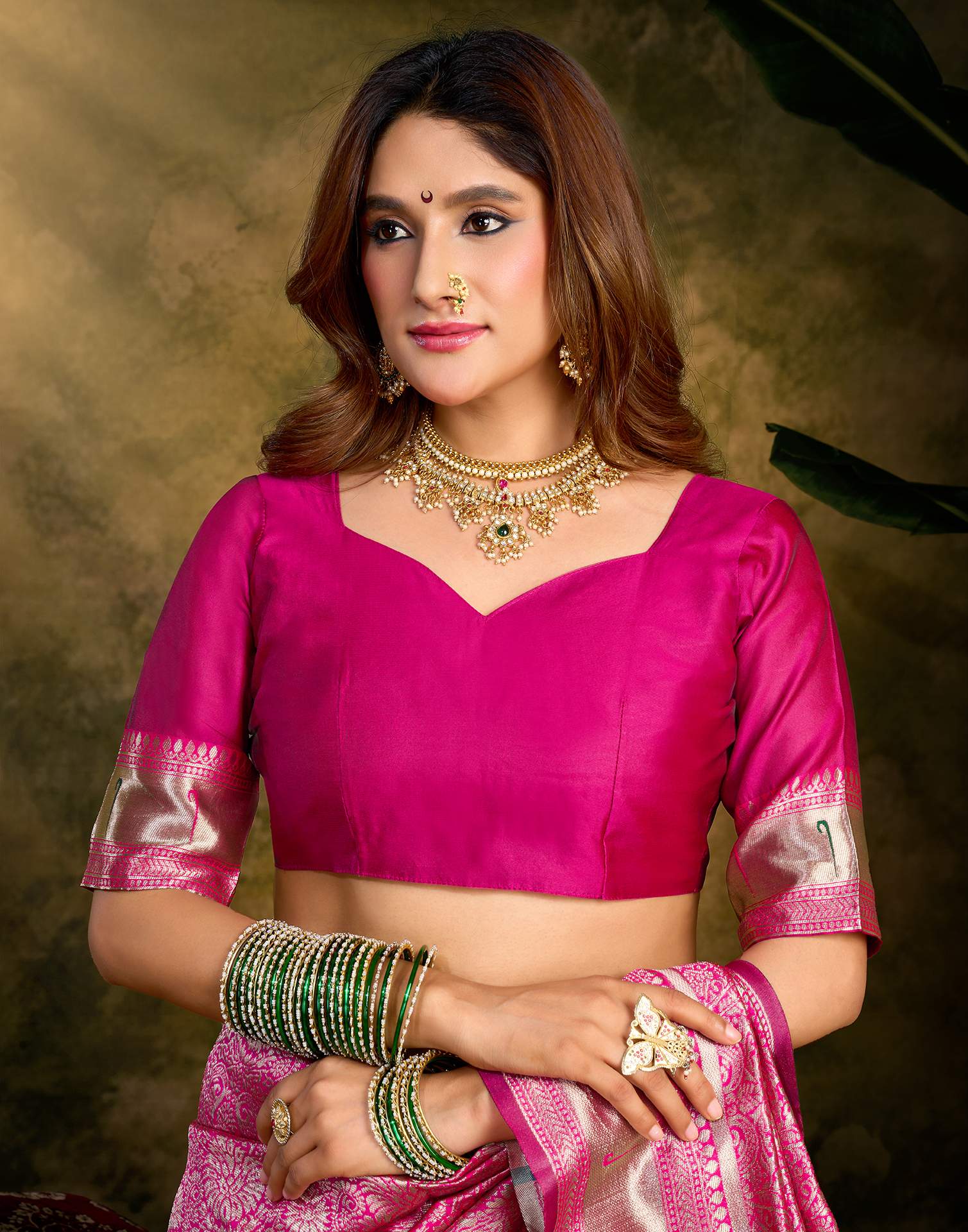 Pink Silk Woven Paithani Saree