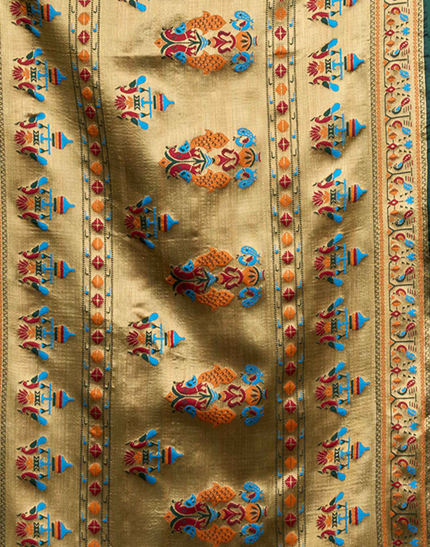 Royal Blue Silk Woven Paithani Saree