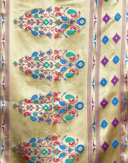 Purple Silk Woven Paithani Saree