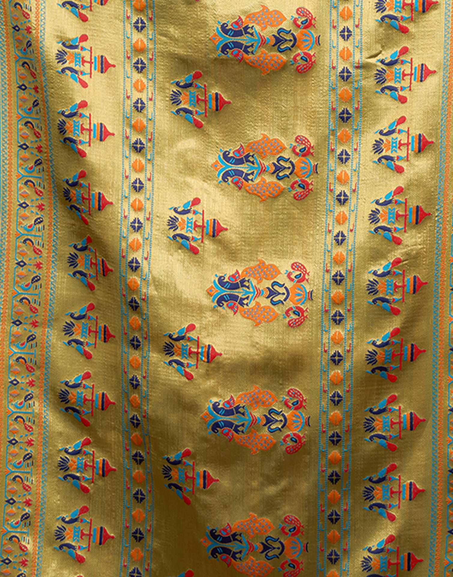 Sky Blue Silk Woven Paithani Saree