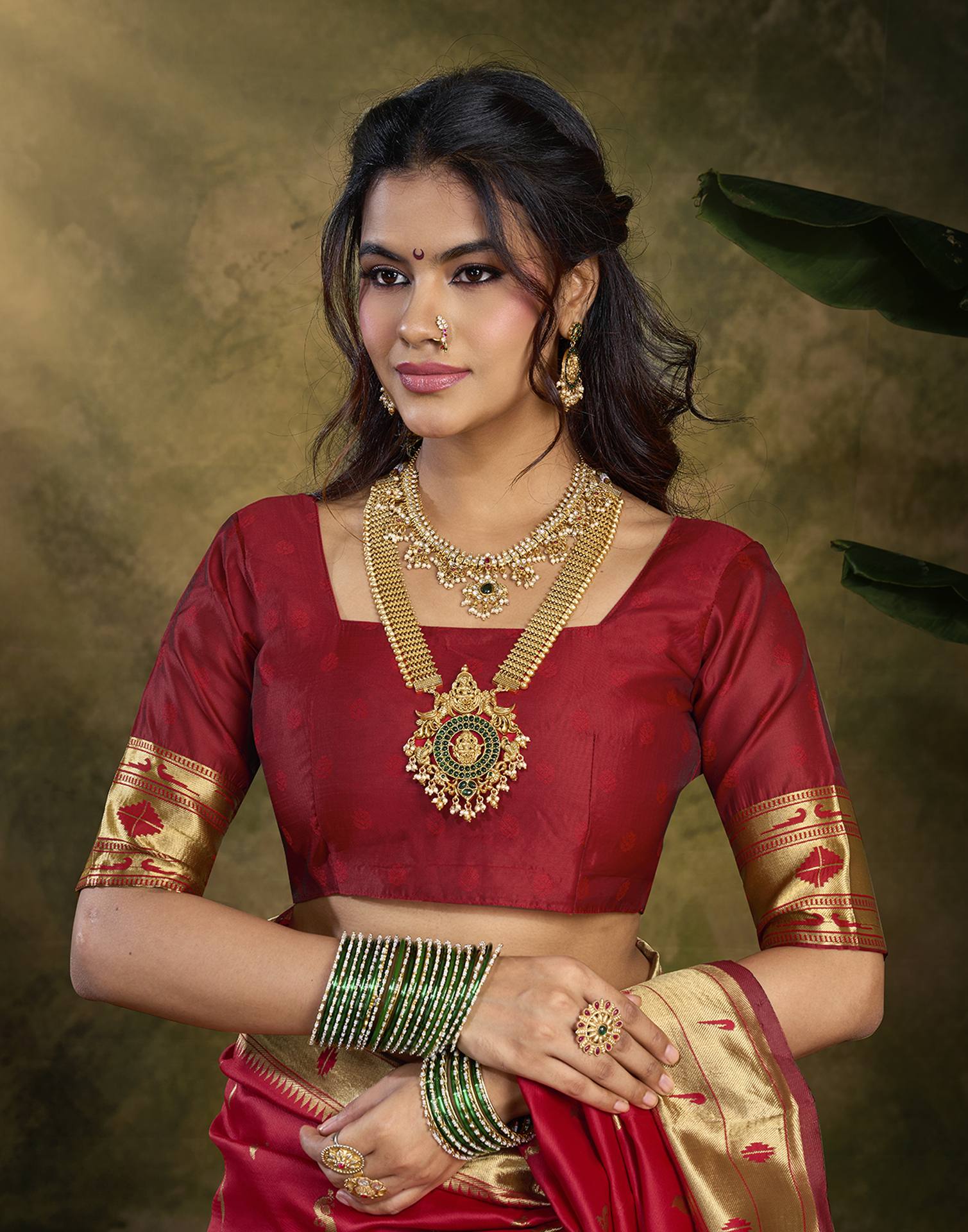 Red Silk Woven Paithani Saree