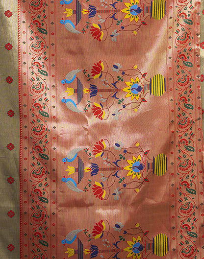 Red Silk Woven Paithani Saree