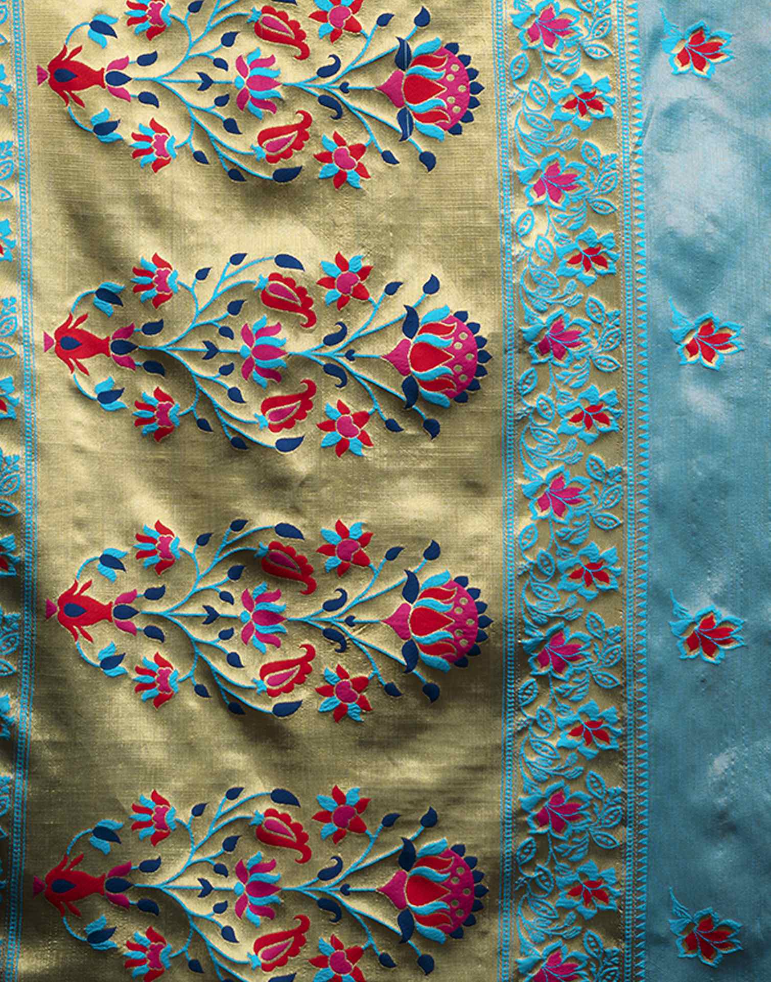 Blue Silk Woven Paithani Saree