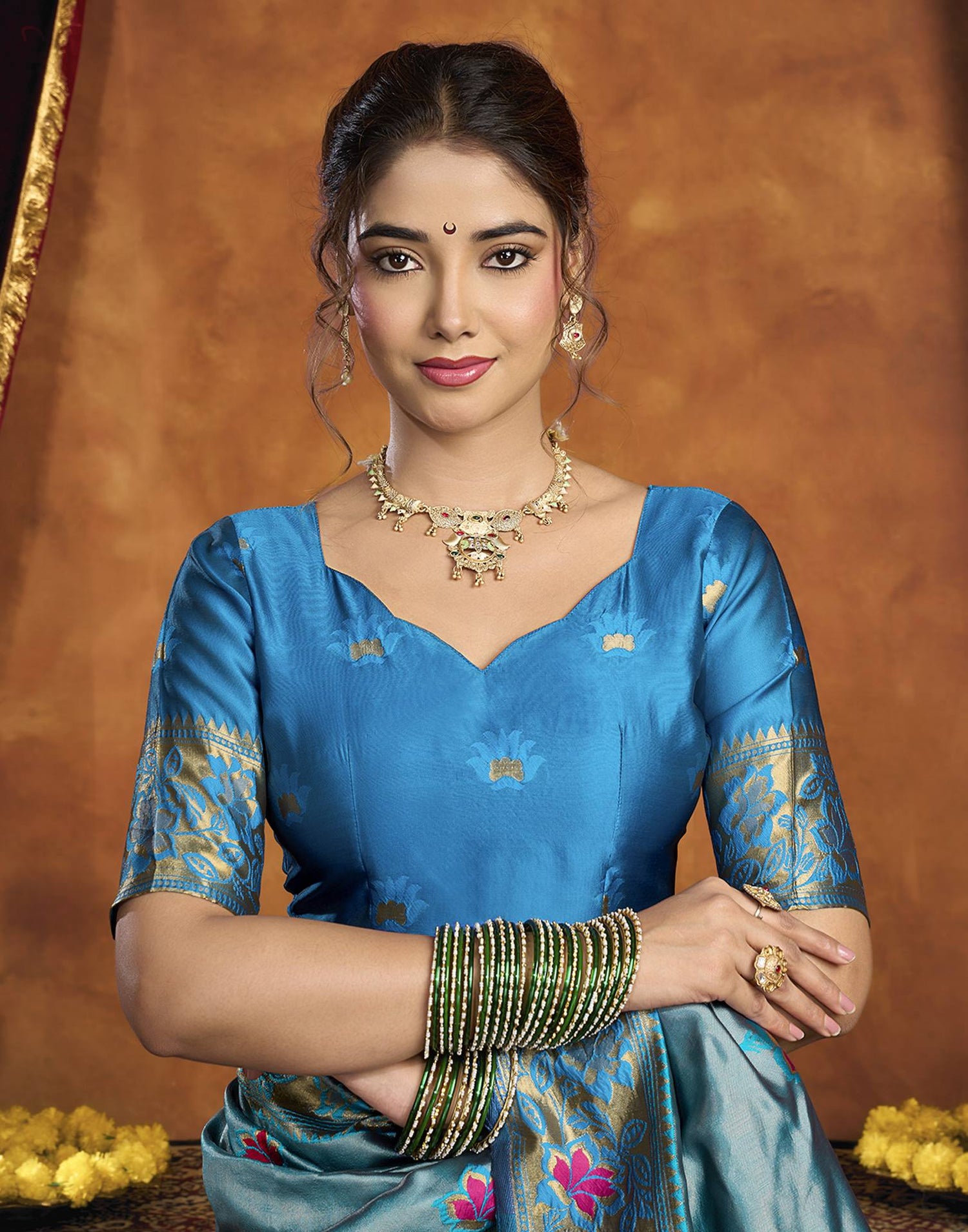 Blue Silk Woven Paithani Saree