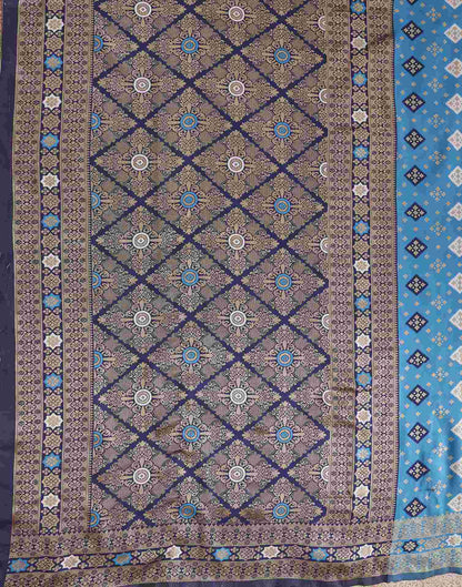 Blue Silk Woven Banarasi Saree
