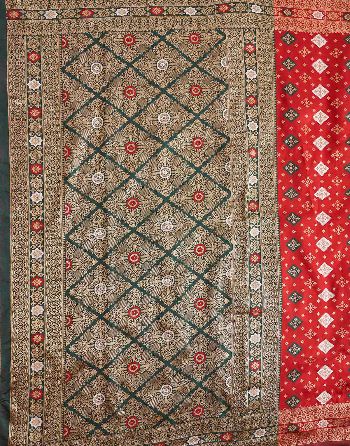 Red Silk Woven Banarasi Saree