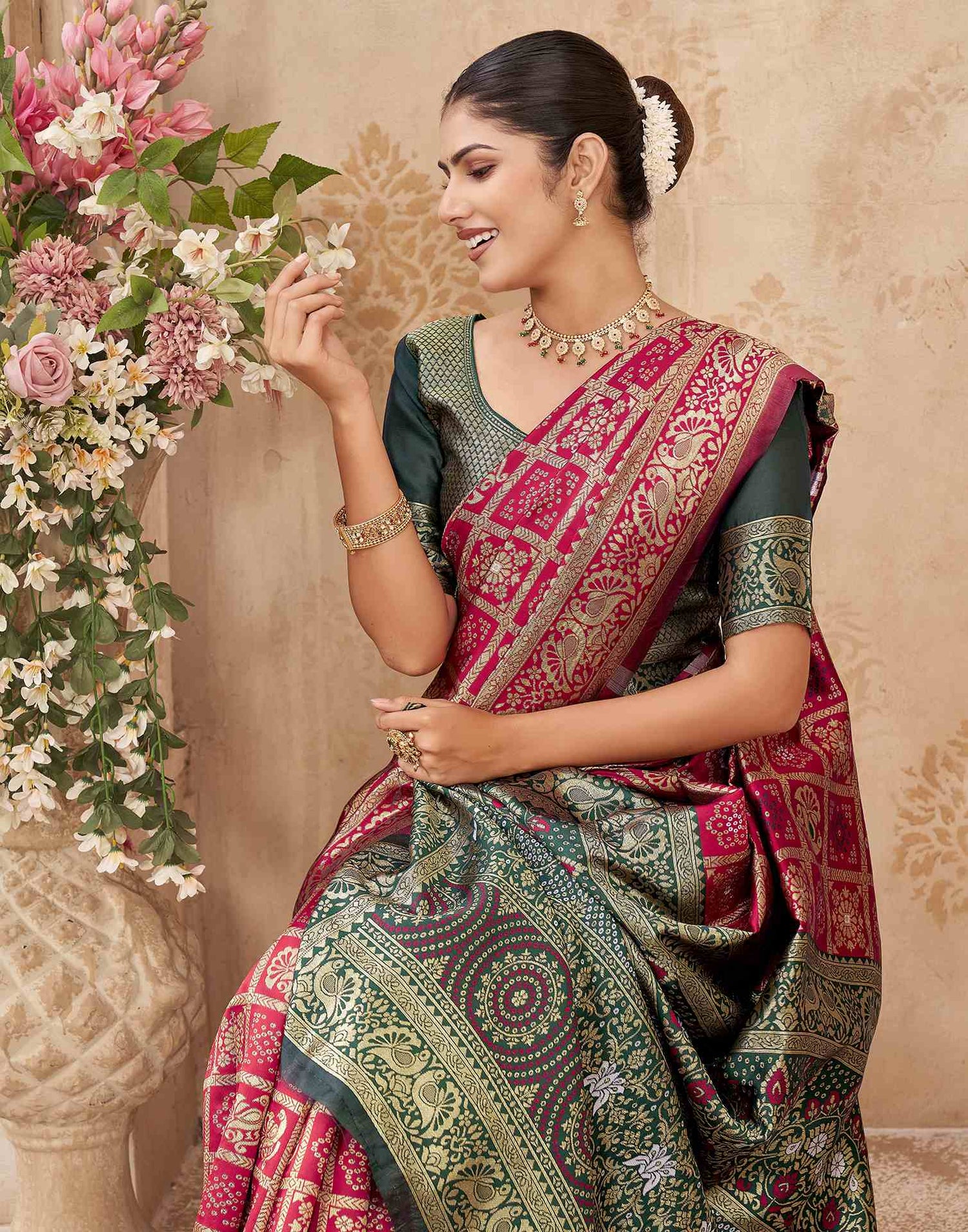 Red Silk Woven Patola Saree