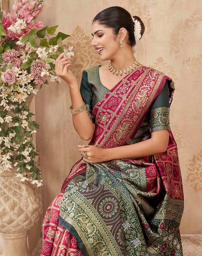 Red Silk Woven Patola Saree