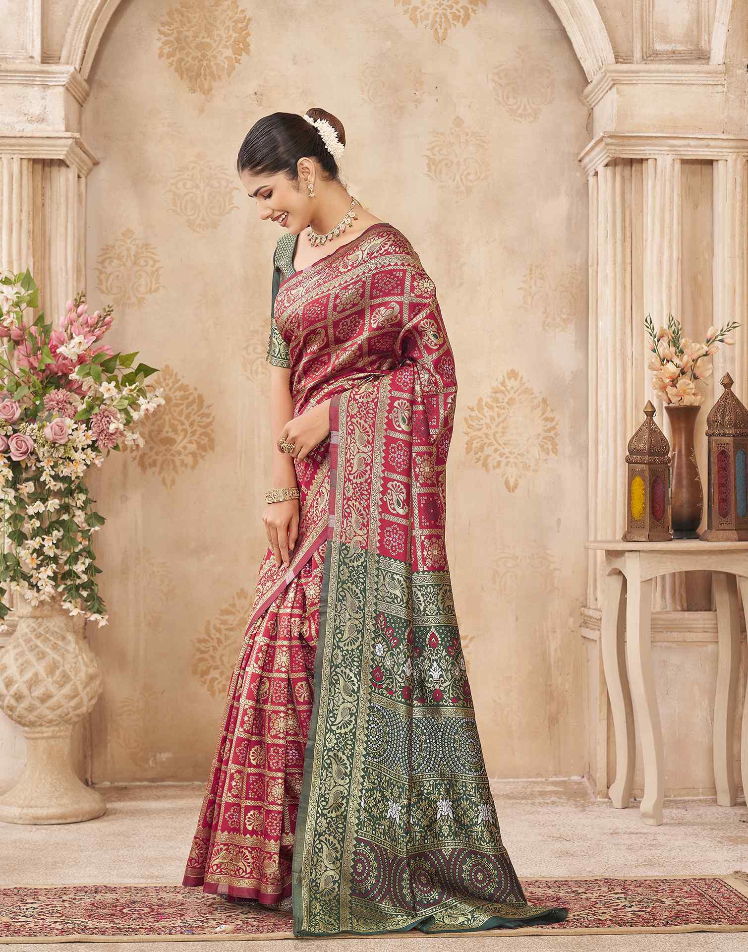 Red Silk Woven Patola Saree