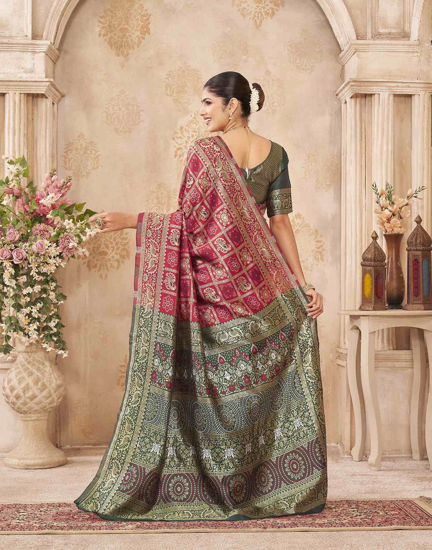 Red Silk Woven Patola Saree