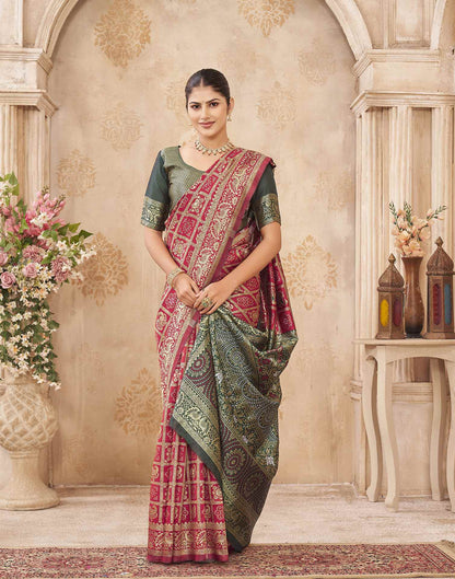Red Silk Woven Patola Saree